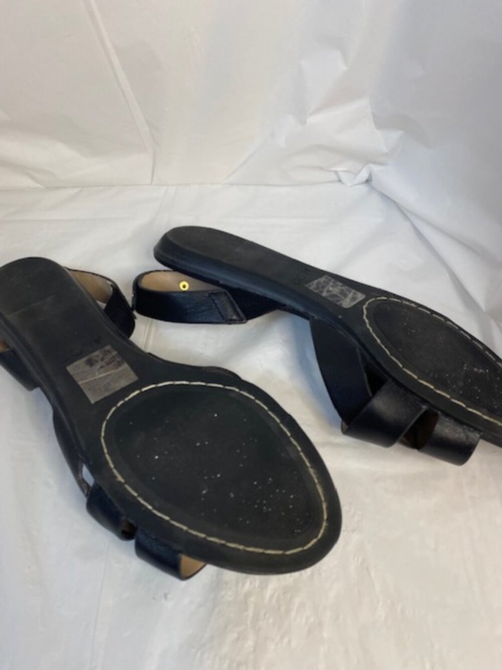 ALDOS DWYLIA BLACK LEATHER SADALS - Picture 6 of 7